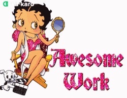 Betty Boop Awesome Job GIF