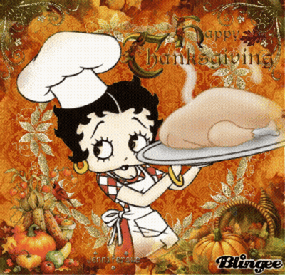 Betty Boop Holding Plate Of Food GIF
