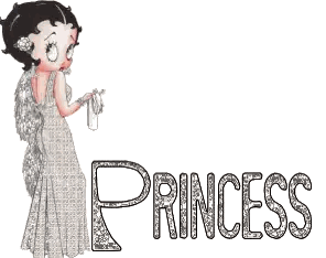 Betty Boop Holding Purse Princess Sticker