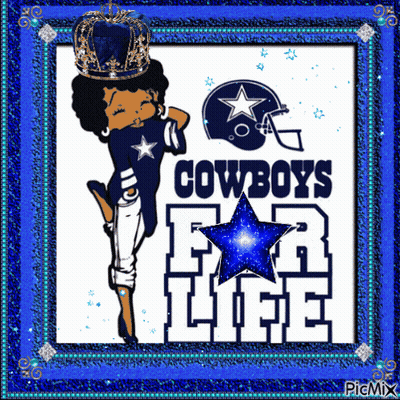 Betty Boop In Cowboy Jersey And Crown GIF
