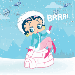 Betty Boop In Winter GIF 