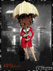 Betty Boop Rainy Good Morning GIF