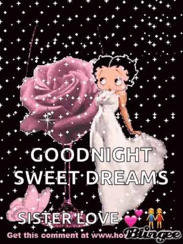 Betty Boop Saying Goodnight GIF