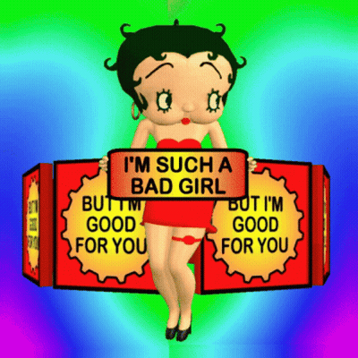 Betty Boop Saying I'm Such A Bad Girl GIF