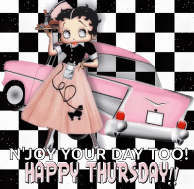 Betty Boop Says Enjoy Your Day Too Happy Thursday GIF