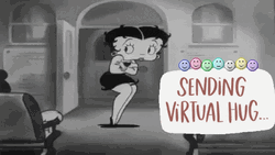 Betty Boop Sending Virtual Hug