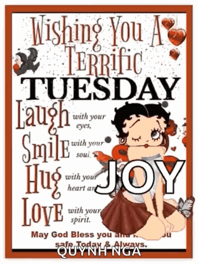 Betty Boop Wishing You A Terrific Tuesday GIF