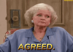 Betty White Agreed Nod GIF