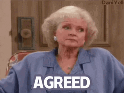 Betty White I Agree GIF