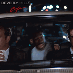 Beverly Hills Cop Axel Shouting Inside Car GIF