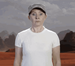 Beverly Mitchell Funny Salute GIF