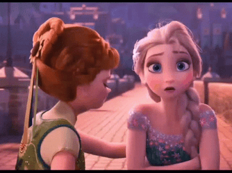 Bewildered Frozen Anna And Elsa GIF