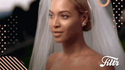 Beyoncé As A Bride GIF