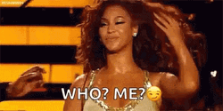 Beyonce Who Me Smirk GIF