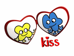 Bfb X And Four On Heart Locket GIF