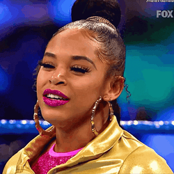 Bianca Belair Nodding Head GIF