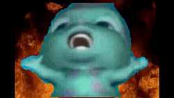 Bibble Blue Creature Screaming GIF