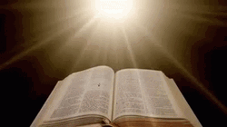Bible Holy Light Rays Open Book GIF