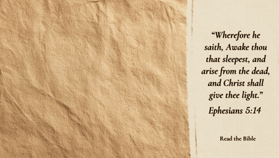 Bible Verse Ephesians 5:14 With Cup GIF