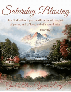 Bible Verse Good Morning Saturday Blessings GIF
