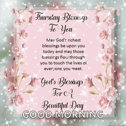 Bible Verse Good Morning Thursday Blessings GIF