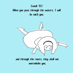 Bible Verse Isaiah Forty Three Two GIF