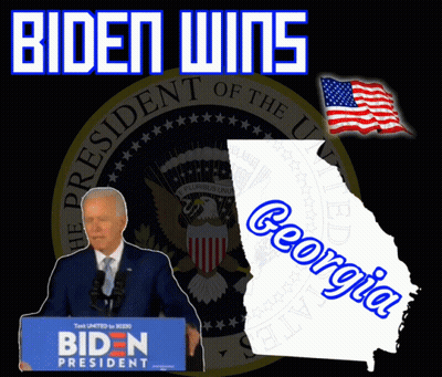 Biden Advertisement With Map Of Georgia GIF