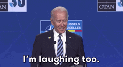 Biden Ice Cream I'm Laughing Too GIF
