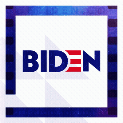 Biden Logo With Blue And White Frame GIF
