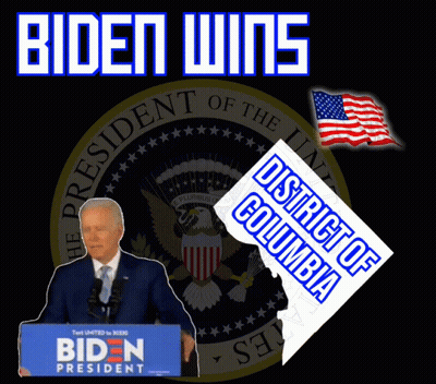 Biden Poster Of Man Giving Speech GIF