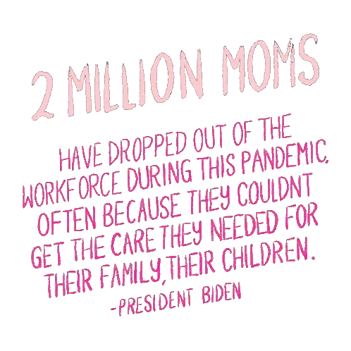 Biden Quote About Moms Dropping Out Sticker