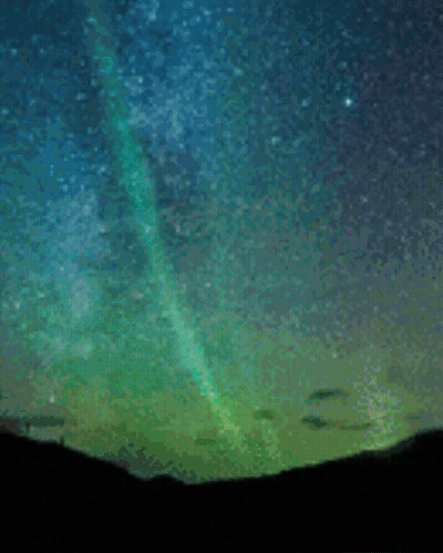 Bienvenido Estas En Sign In Front Of Starry Sky GIF