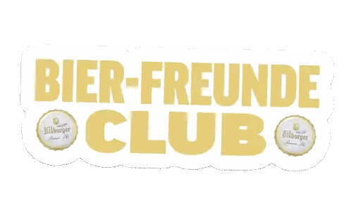 Bier-Freunde Club Sign With Bottle Caps Sticker