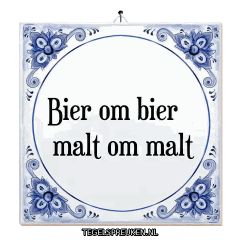 Bier Om Bier Malt Om Malt Tile Sticker