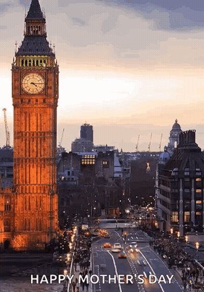 Big Ben Clock Tower Happy Mother's Day GIF