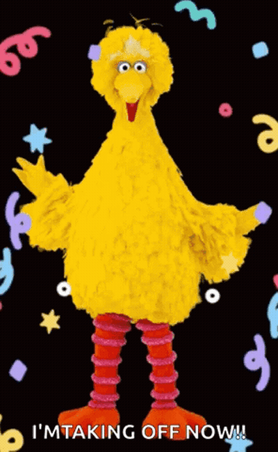 Big Bird Sesame Street Brick Wall GIF