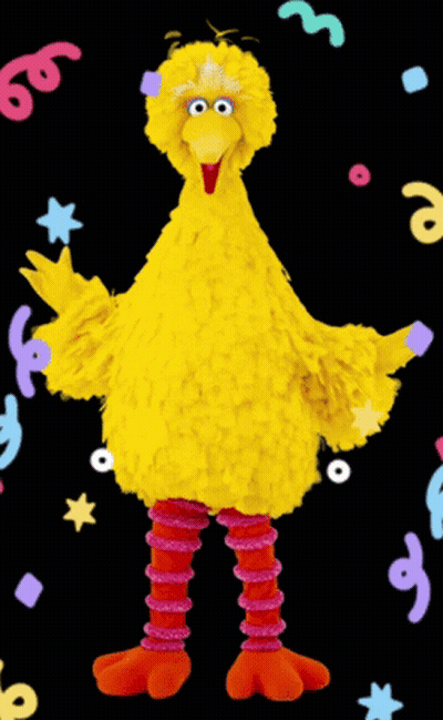 Big Bird Sesame Street Standing GIF