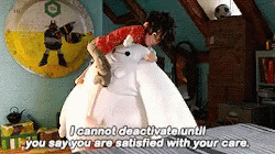 Big Boy Cover Face Baymax  GIF