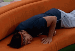 Big Brother Faysal Bangs Head Against Wall GIF