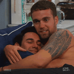 Big Brother Happy Housemates Gay Hug GIF