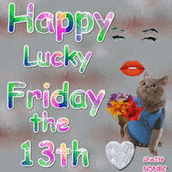 Big Cat Happy Lucky Friday The 13Th GIF