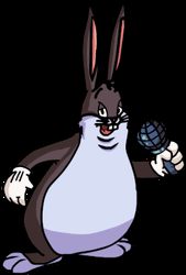 Big Chungus Holding A Microphone Singing GIF