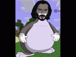 Big Chungus Keanu Reeves Jump Scare GIF