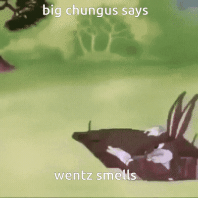 Big Chungus Says Wentz Smells GIF