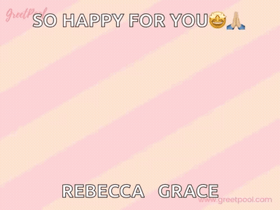 Big Congrats Card For Rebecca Grace GIF