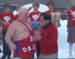 Big Daddy Shirley Crabtree Belly Bump GIF