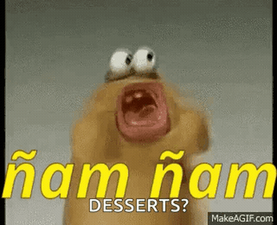 Big Eyed Cartoon Screaming Ham Ham Desserts GIF