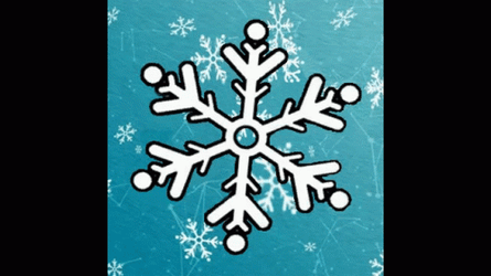 Big Falling Snowflake GIF