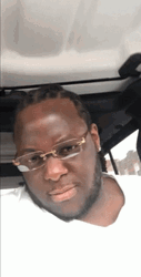 Big Guy Showing Off Big Money In Car GIF