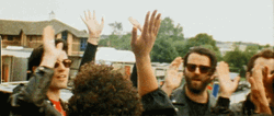 Big Guys Team High Five GIF